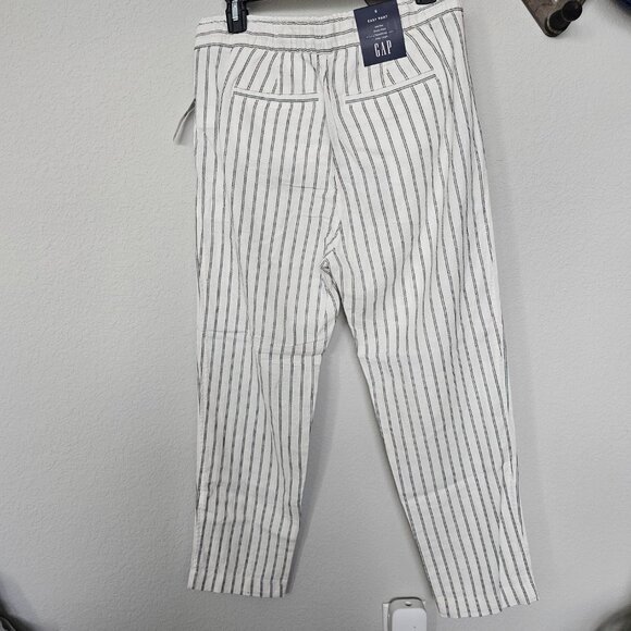 NWT Small Gap Linen "Easy Pant" - Mid Rise, Ankle Length, Loose Fit, Tapered Leg - Picture 5 of 6